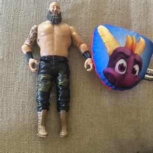 Action Figure with Black Pants and Camouflage Details WWE WRESTLER toy